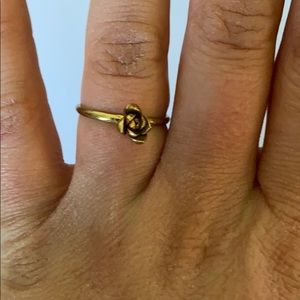 Raw Brass Sz 7 Succulent Ring